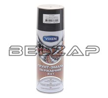 Грунт-эмаль по ржавчине 4 в 1 черный янтарь RAL 9005 аэрозоль 520мл VIXEN