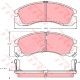 Колодки тормозные MITSUBISHI Outlander (03-), Pajero (00-), Pajero Sport (98-) передние (4шт.) TRW, арт. GDB1126